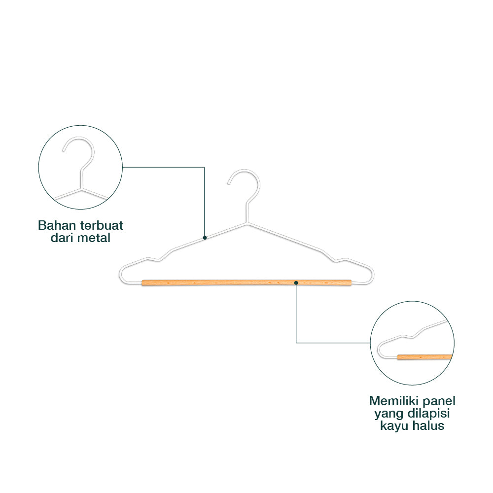 Danzel Metal Hanger with Wood Panel