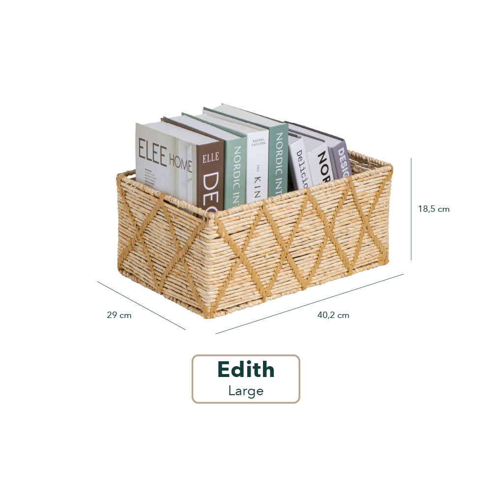 Edith Corn Husk Storage Basket