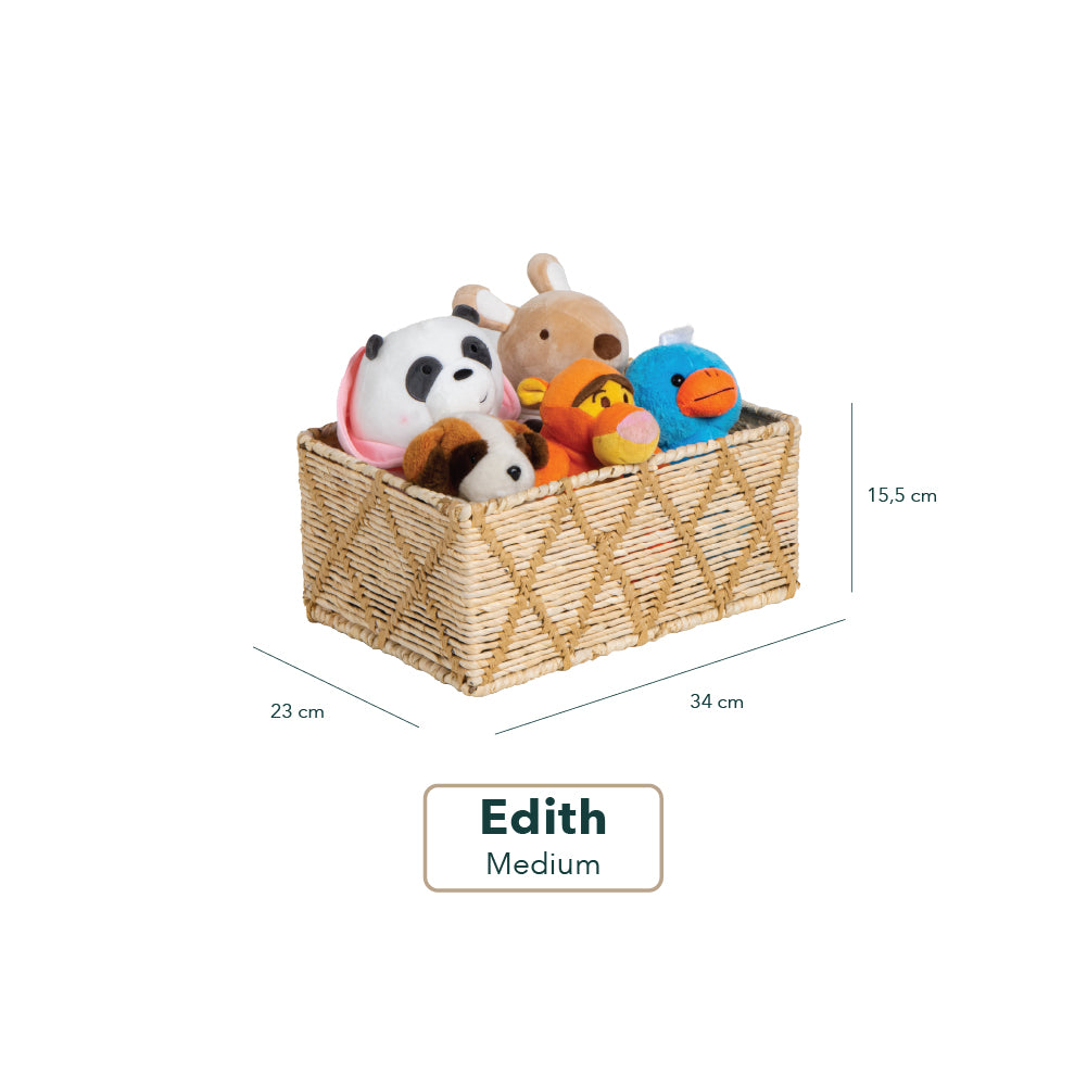 Edith Corn Husk Storage Basket