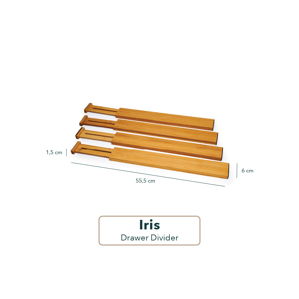 Iris Bamboo Drawer Organizer