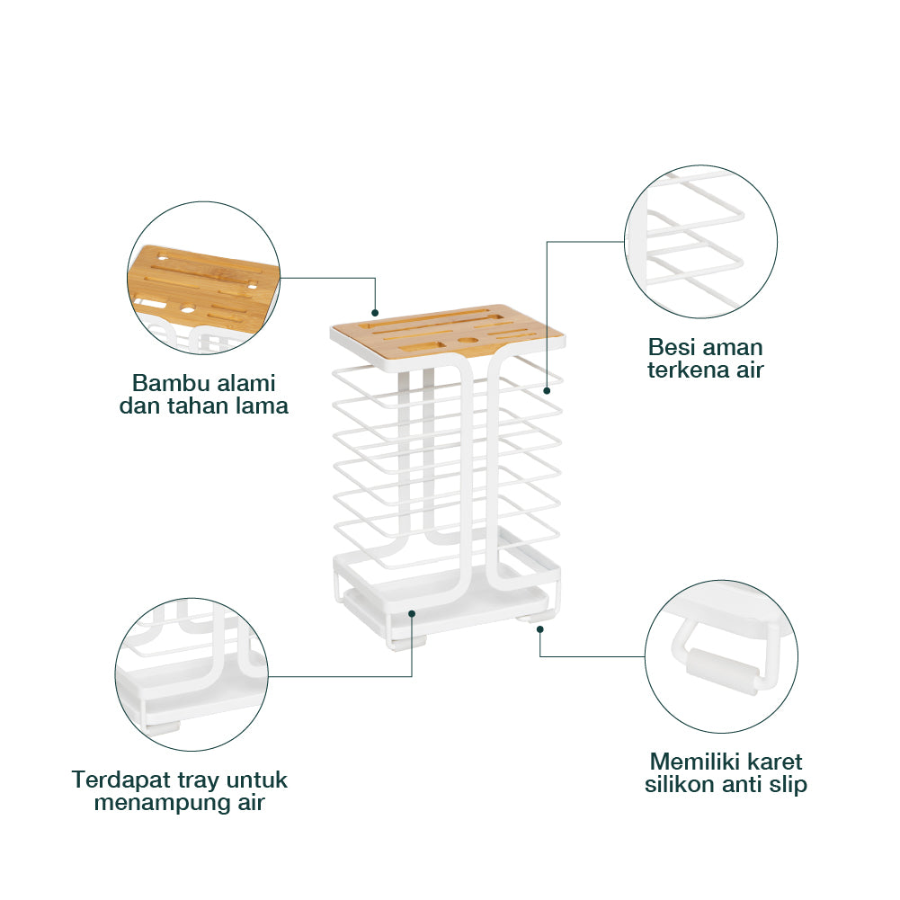 Ivory Knife Organizer