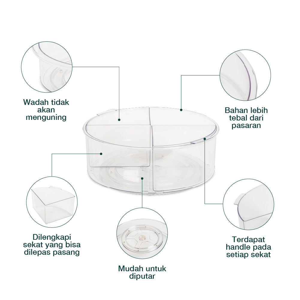 Jade Rotateable Tray