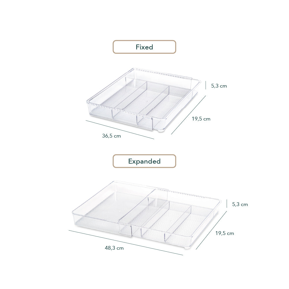 Ruby Expandable Clear Organizer