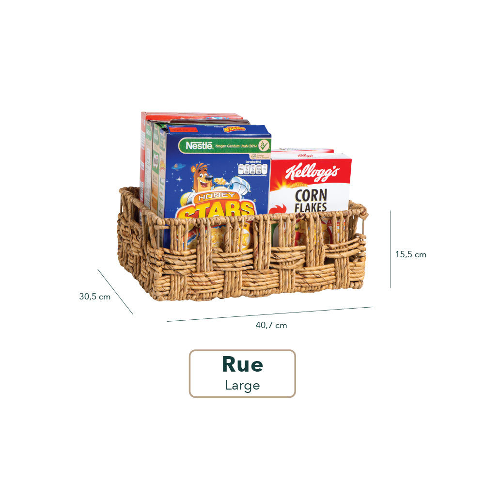 Rue Water Hyacinth Storage Basket