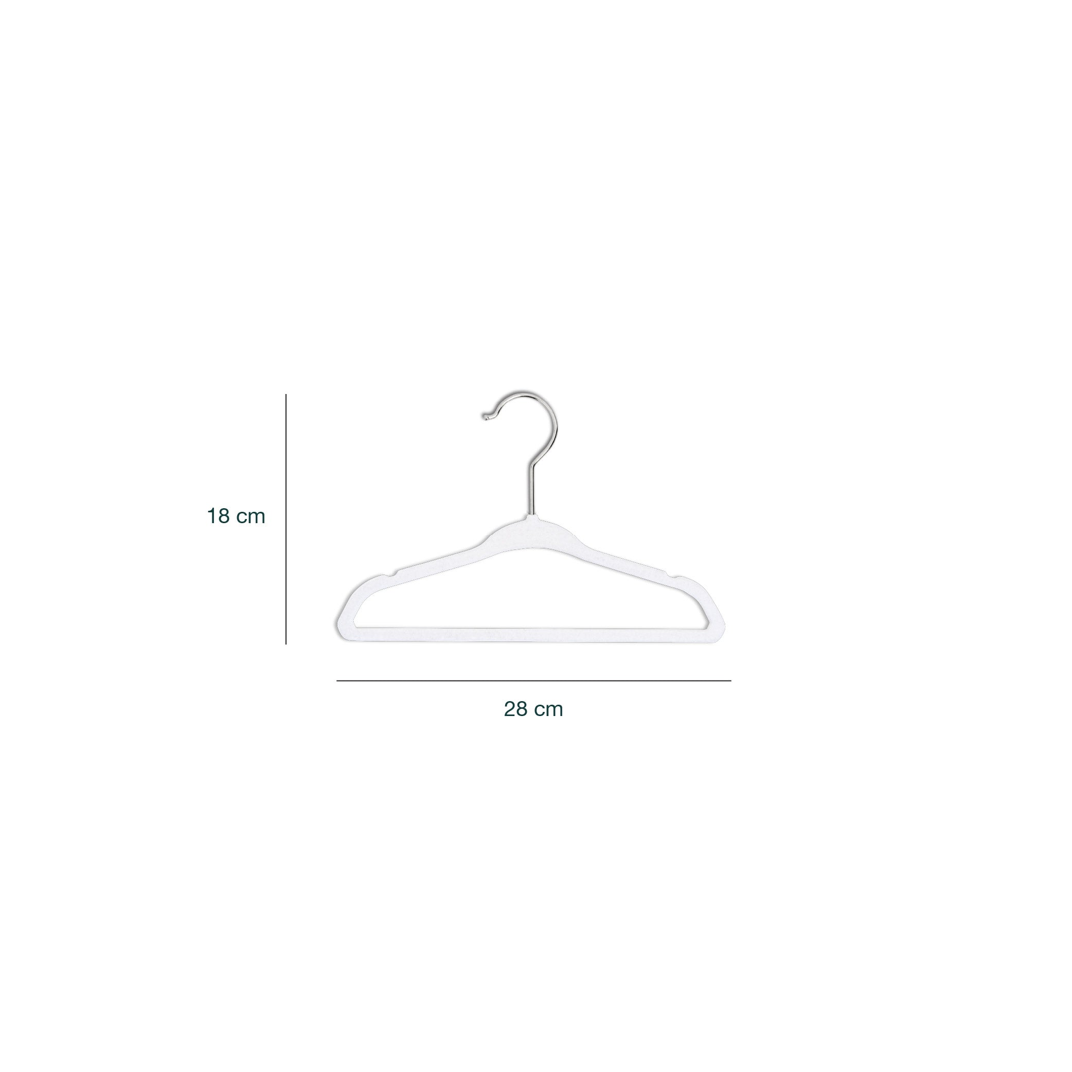 Naomi Kids Velvet White Hanger
